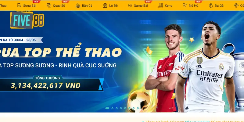 Nhà cái uy tín FIVE88 - Chất lượng tạo nên giá trị thương hiệu
