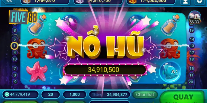 Chơi slot để có cơ hội nổ hũ kiếm tiền khủng tại FIVE88