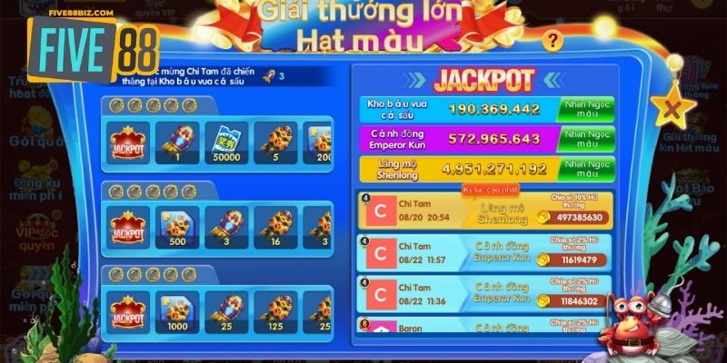 3 tính năng đặc biệt trong game săn cá thần tài